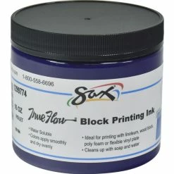 Best Pirce 🌟 Sax True Flow Water Soluble Block Printing Ink, 1 Pint Jar, Violet 🔔