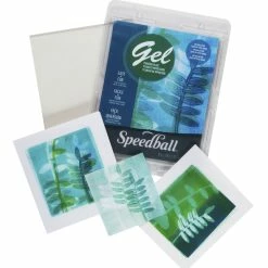 Brand new ⭐ Speedball Gel Printing Plates, 5 X 5 Inches, Pack Of 10 ⭐