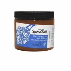 Hot Sale 🛒 Speedball Water Soluble Block Printing Ink, Brown, Pint 🔥