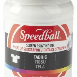 Hot Sale 🎁 Speedball Non-Toxic Non-Flammable Water Soluble Acrylic Textile Ink, 1 Qt Jar, White ✔️