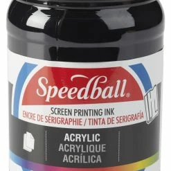 Best deal ⭐ Speedball Permanent Non-Toxic Non-Flammable Oil Based Acrylic Screen Printing Ink, 1 Qt Jar, Black 👏