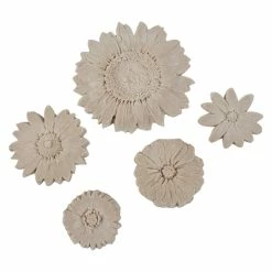 Budget π Sax Flower Prints, Assorted Sizes, Tan, Set Of 5 βοΈ