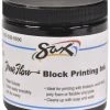 Outlet 💯 Sax True Flow Water Soluble Block Printing Ink, 8 Ounces, Black 🛒