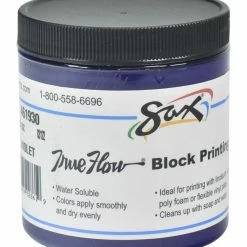 Top 10 😍 Sax True Flow Water Soluble Block Printing Ink, 8 Ounces, Violet 😀