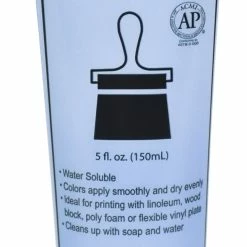 Budget β Sax True Flow Water Soluble Block Printing Ink, 5 Ounce Tube, Primary Blue β