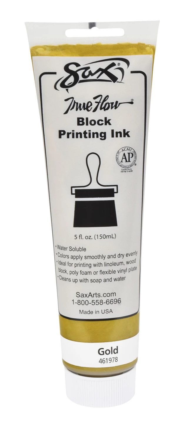 Deals π Sax True Flow Water Soluble Block Printing Ink, 5 Ounce Tube, Gold π₯°